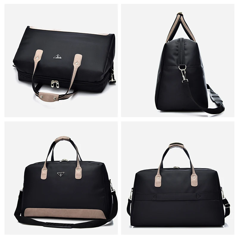 Wobag, Лоскутная Кожа, мужские дорожные сумки для путешествий, водонепроницаемые, Оксфорд, Женская дорожная сумка, Большая вместительная сумка для багажа, сумка на плечо