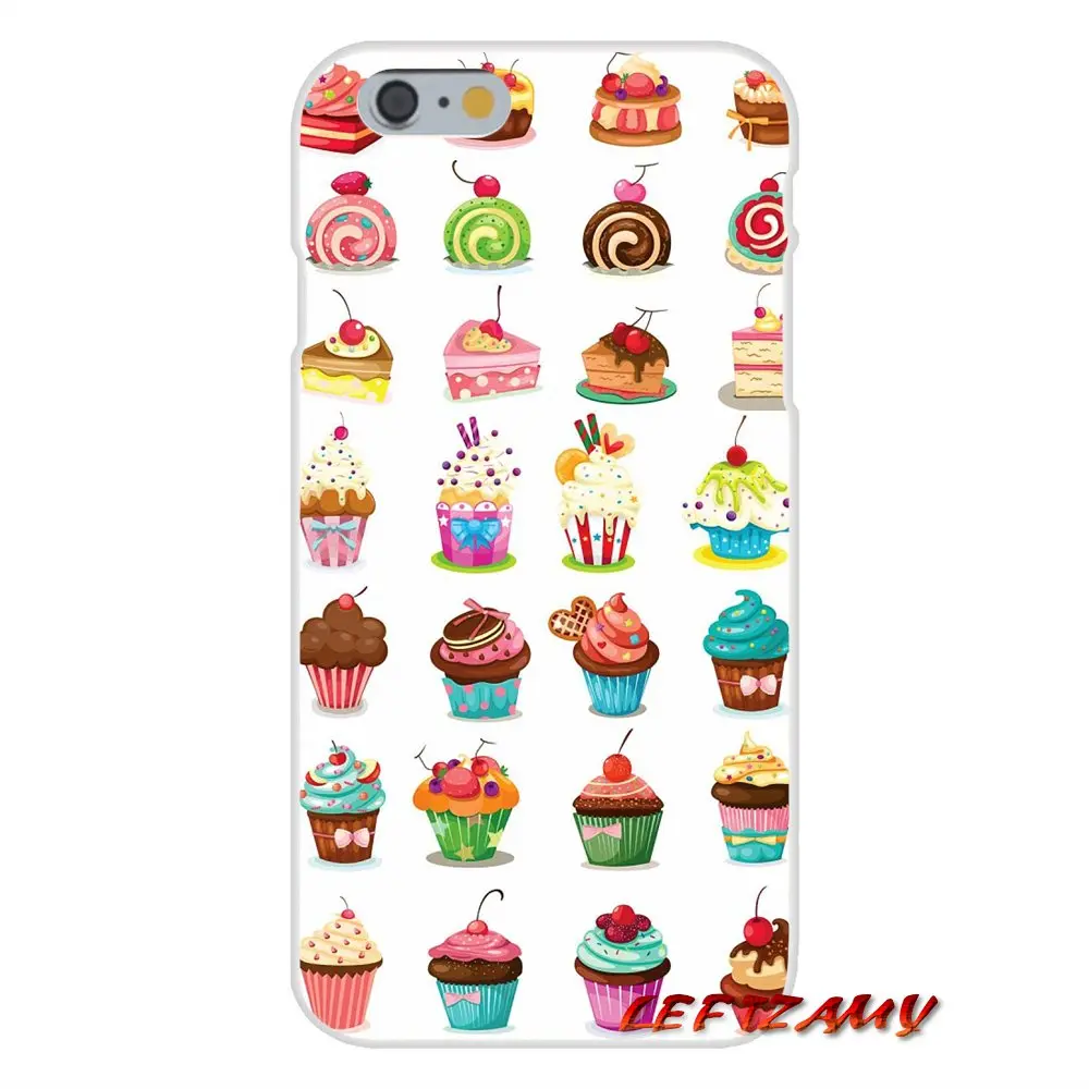 Для iPhone X 4 4S 5 5S 5C SE 6 6S 7 8 Plus Аксессуары чехлы для телефонов вкусная чашка торт