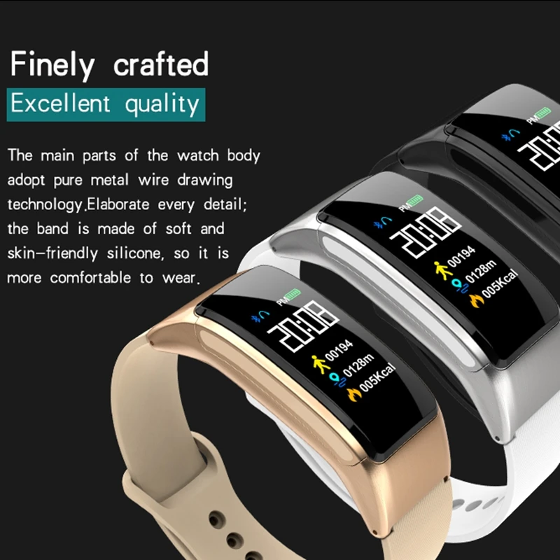 Умный Браслет B7 pro с bluetooth гарнитурой Talk Smart band наручные часы Группа Музыка