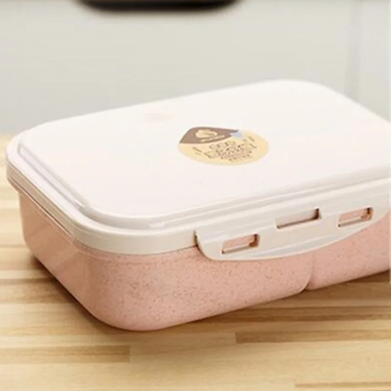 Ланч-бокс Пшеничная солома микроволновая посуда Bento Box качественная натуральная 3