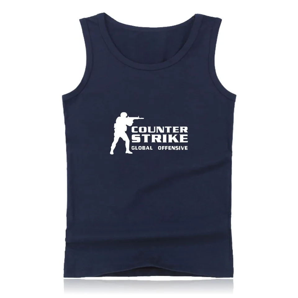 Майка CS GO летняя одежда от Counter Strike блестящая майка|tank top|tank top plussummer tank |