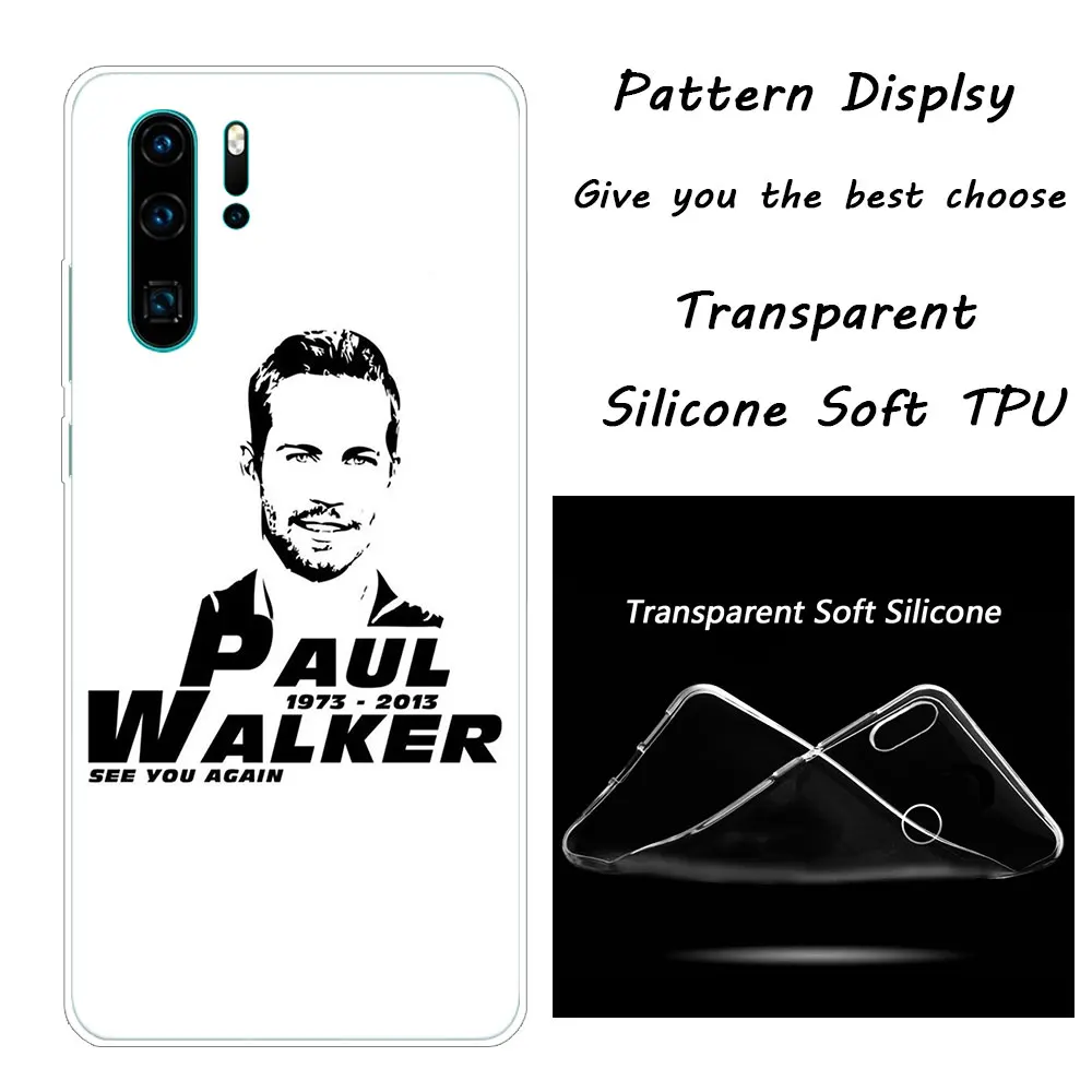 010 Мягкий силиконовый чехол для телефона Paul Walker Fast& Furious, для huawei P30 P20 Pro P10 P9 P8 Lite P Smart Z Plus NOVA 3 3i - Цвет: 010