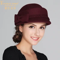 charles perra brand women hats autumn winter fashion hat elegant lady wool beret keep warm england style fedoras 5705