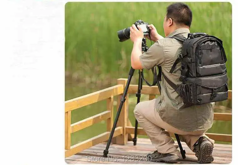 Водонепроницаемый рюкзак DSLR SLR сумка для камеры Nikon Canon Sony Fuji Pentax Olympus Leica