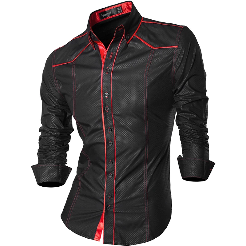 jeansian Spring Autumn Features Shirts Men Casual Shirt New Arrival Long Sleeve Casual Slim Fit Male Shirts Z034