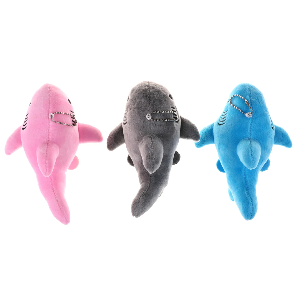 1PC 3 Colors Kawaii Medium Stuffed Shark Ocean Plush Toy With Keychain Gift Dolls Size 18*10CM | Украшения и аксессуары