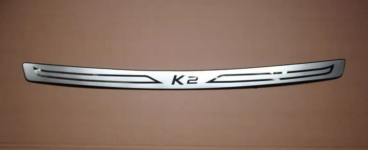 Для KIA K2 / Rio 2011 2015 высокое качество нержавеющая сталь задняя панель подоконника