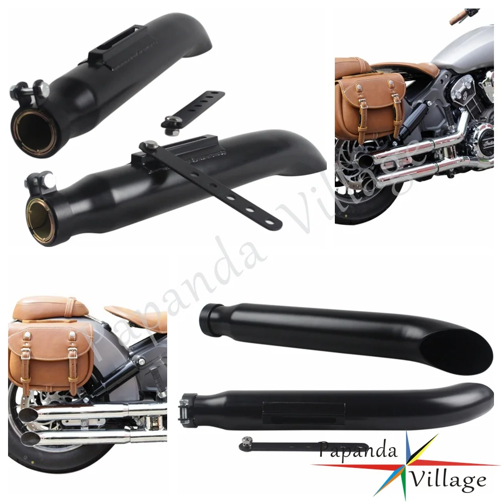 

Выхлопная труба в стиле ретро, глушитель с вырезом под старину, вытяжка 35-41 мм, вертикальная винтажная модель для Bobber Cafe Racer Chopper, 2 шт.