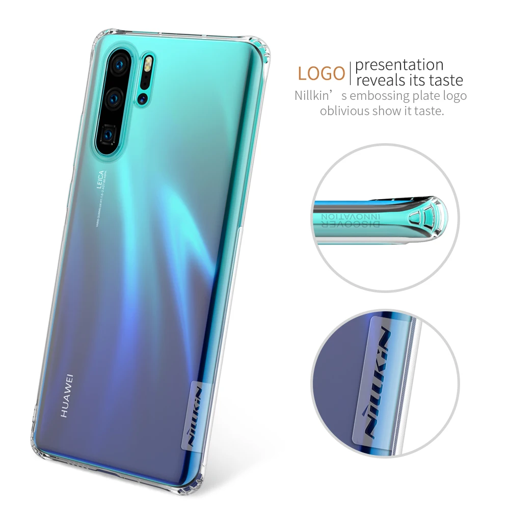 Huawei P30 Pro чехол Nillkin из серии Nature прозрачный мягкий для телефона TPU P40 P30Pro Lite Полное