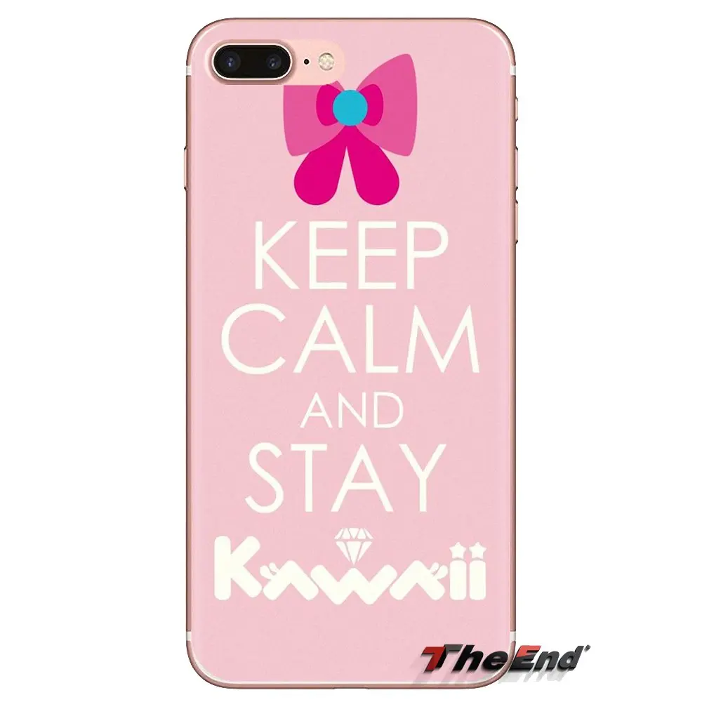 Чехлы для телефона Xiaomi Mi3 Samsung A10 A30 A40 A50 A60 A70 Galaxy S2 Note 2 Grand Core Prime Keep Calm And Be Kawaii Pink |