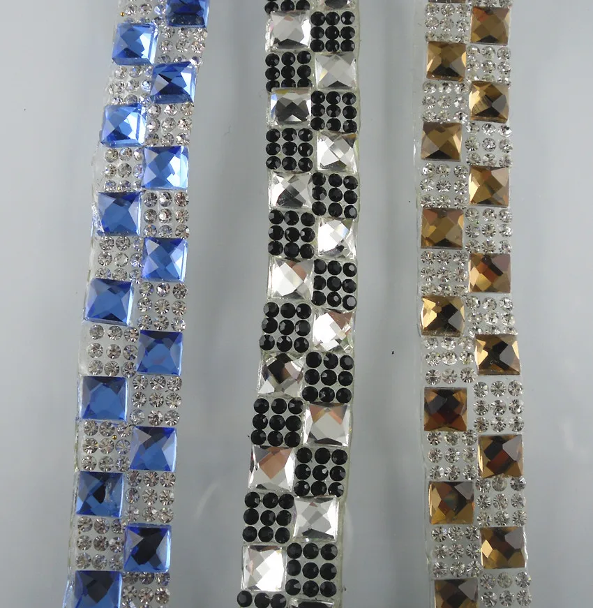 Горячая фиксация прозрачные черные синие шампанские стеклянные ограненные