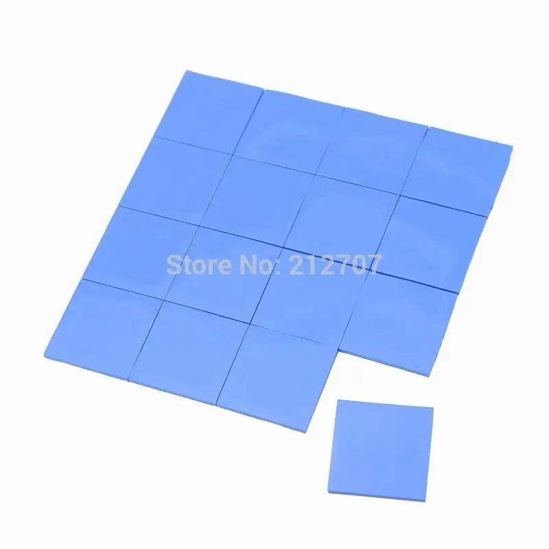

32PCS 25 x 25 x 1mm Blue Thermal Pad Conductive Chipset Silicone Paste