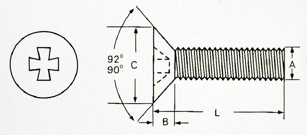 

( 1000 pcs/lot ) Metric M3 x 14mm Polycarbonate(PC) Phillips Flat Head Countersunk CSK Screw.