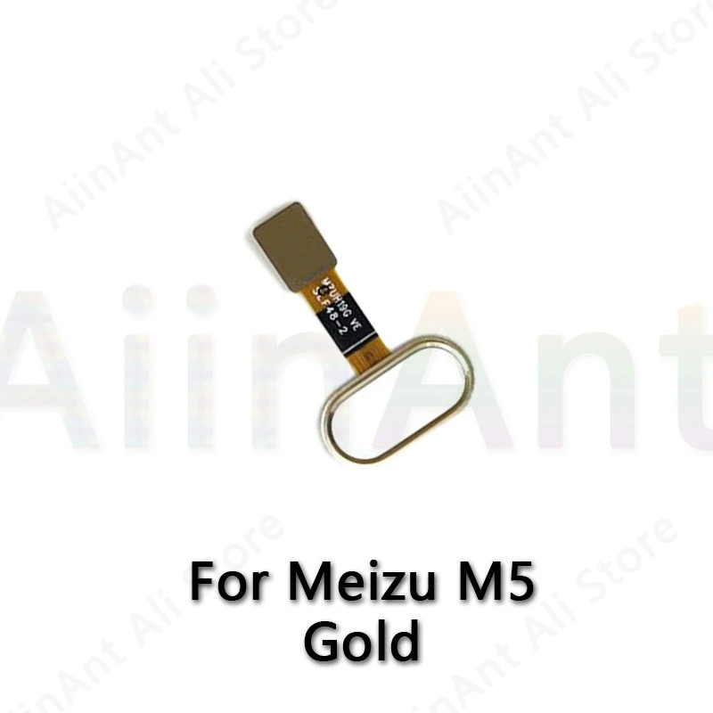 M5 Gold Главная Кнопка возврата отпечатков пальцев Сенсорный ID сенсор гибкий кабель для Meizu M5 Note M5s дом отпечатков пальцев Flex - Цвет: M5 Gold