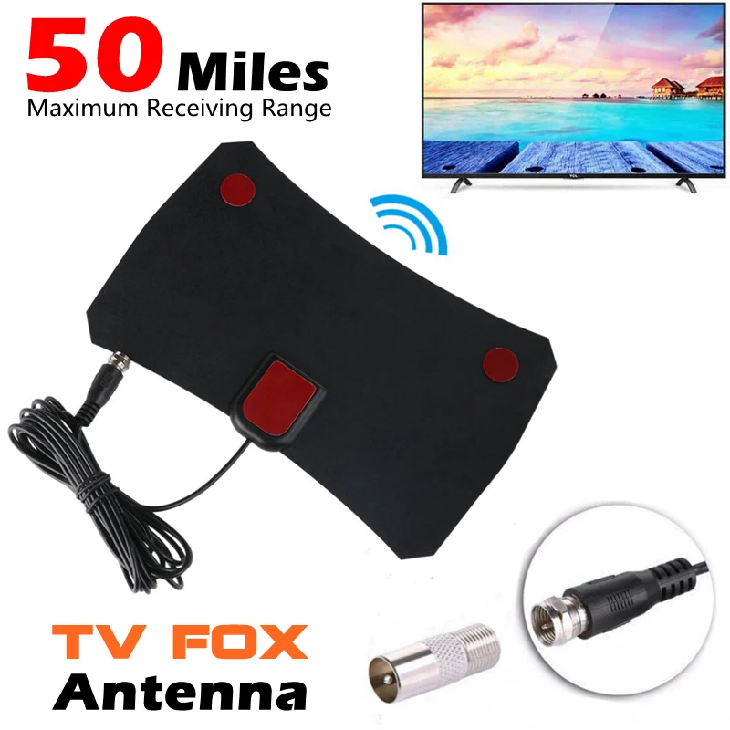 Комнатная ТВ-антенна Freeview цифровая HD для DVB-T/DVT-T2 VHF UHF телевизионная антенна с