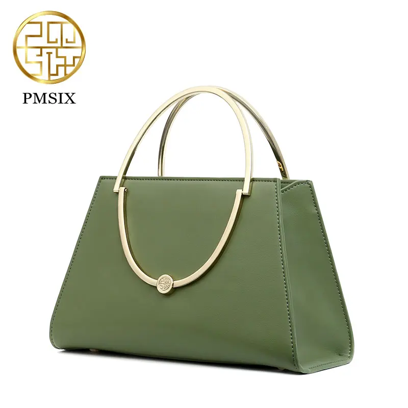 PMSIX New Simple Women Bag Chinese Style Art Fresh Crossbody Pure Color Female Handbags Green/Red/Light Pink P120049 | Багаж и сумки