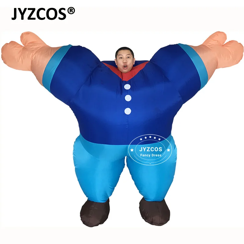 JYZCOS Mr фитнес матрос для тяжелой атлетики мускулов забавные надувные костюмы