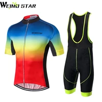 cycling jersey weimostar men breathable road bike racing sport t shirt ropa ciclismo cycling gel breathable pad bib shorts suit