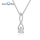 Женское вечерние е и подвеска из серебра 925 пробы с опалом