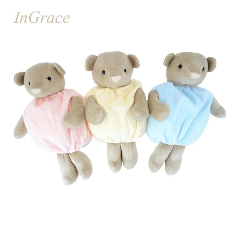 Ingrace мягкие и милые детские куклы супер высокое качество малышей медведь игрушки