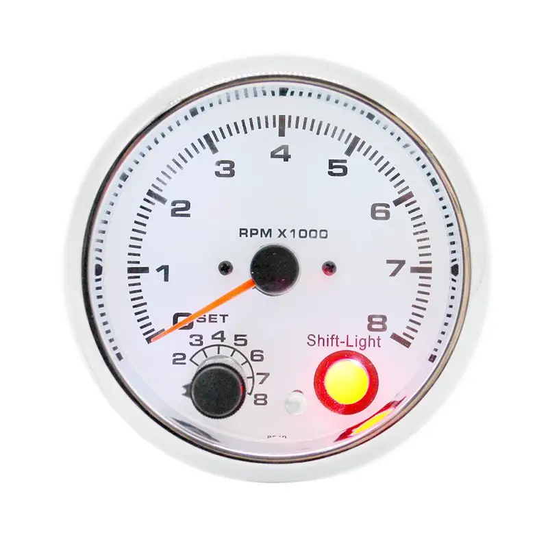 

12V Digital Tachometer Gauge 95mm Dial Red Light Auto Car Engine Speed Meter