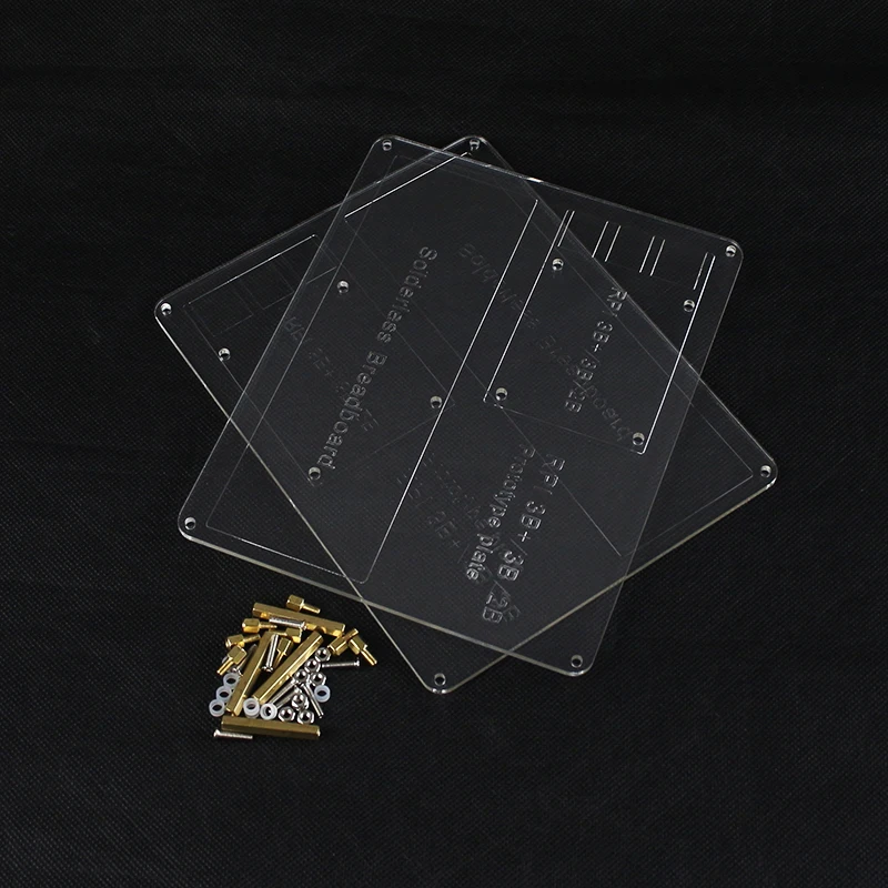 

2 Layers Prototype Mounting Plate Acrylic Raspberry Pi 3 Experiment Plate for Raspberry Pi 3B+ / Raspberry Pi 2 Model B