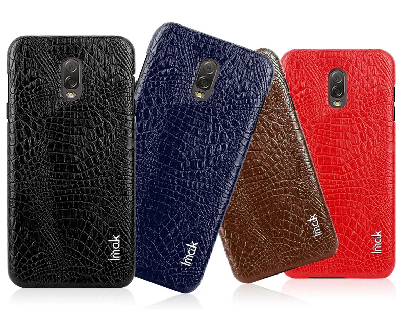 Imak Ruiyi Роскошные крокодиловой кожи кожаный чехол для Samsung Galaxy C8 Жесткий PC задняя