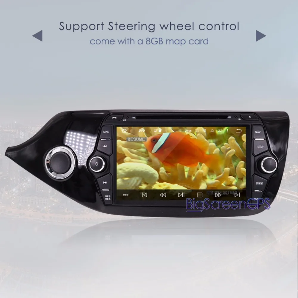 Новейший Android 8 0 7 1 RAM4GB ROM 32GB Автомобильный DVD плеер GPS Navi для KIA CEED2013 2016 радио