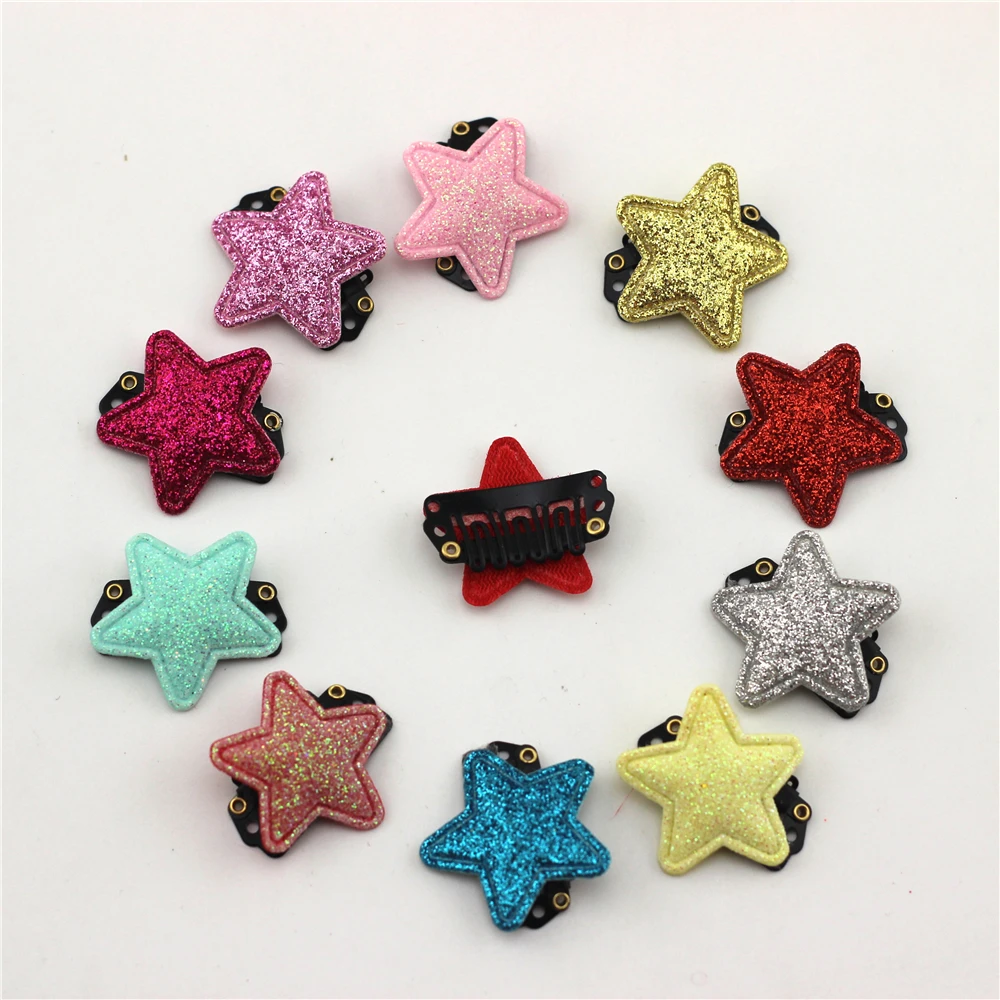 5 пара/лот Mini star для девочек блестящие заколки для волос звезда шпильки для bebe немного волос детские заколки для волос Детские аксессуары для волос