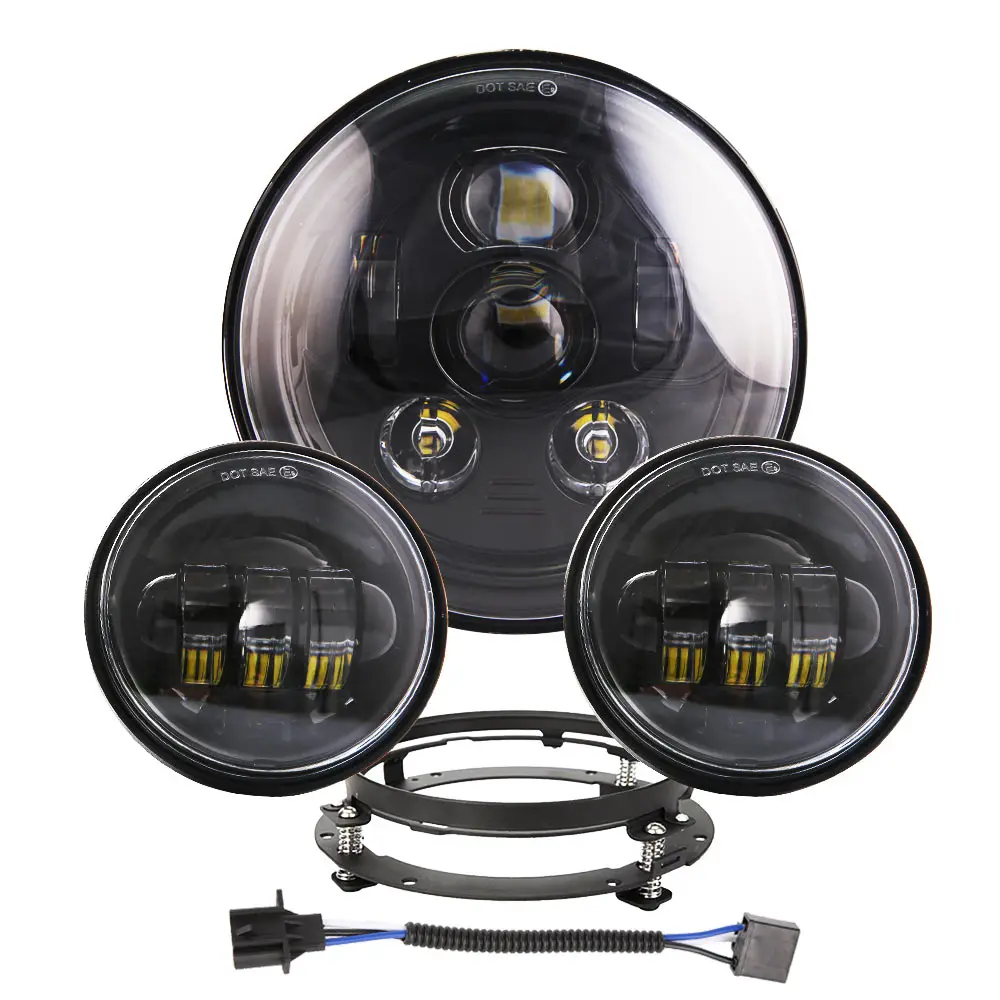 Точечная 7 дюймовая светодиодная фара комплект противотуманных фар для ультра