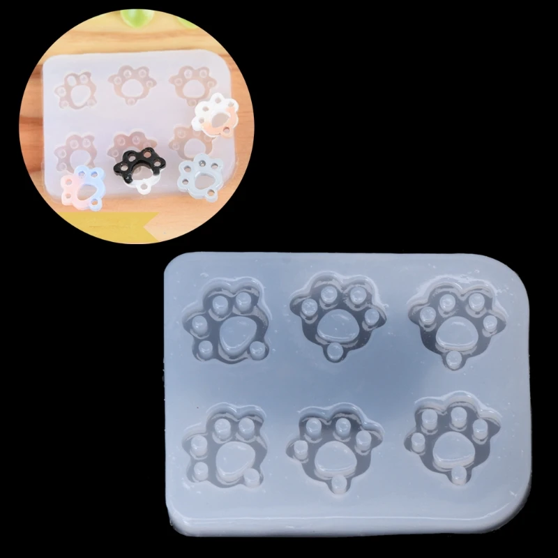 JAVRICK УФ смолы ювелирные изделия силиконовые формы Кошачий коготь лапы Fondant Mold