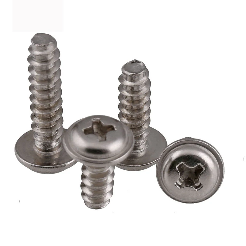 304 stainless steel pan head cross pad PWA flat tail self-tapping screws M2 M3 M4*x6x8x10x12-20 | Обустройство дома