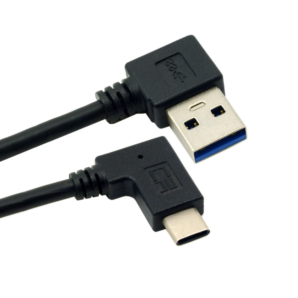 

MLLSE Реверсивный USB 3,1 USB-C угловой правый угол 90 градусов USB 3,0 кабель для передачи данных CB0554