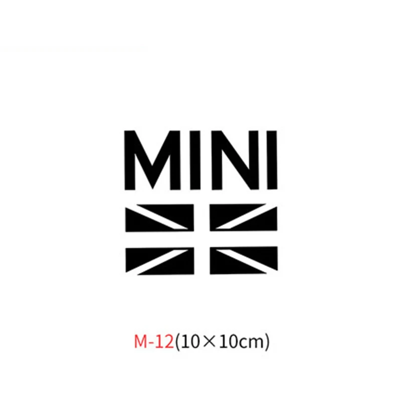 M-12 Различные автомобильные наклейки Union Jack для Mini Cooper One S JCW Countryman Clubman F55 F56 R55 R56 R60 F60 автомобильные аксессуары - Название цвета: M-12