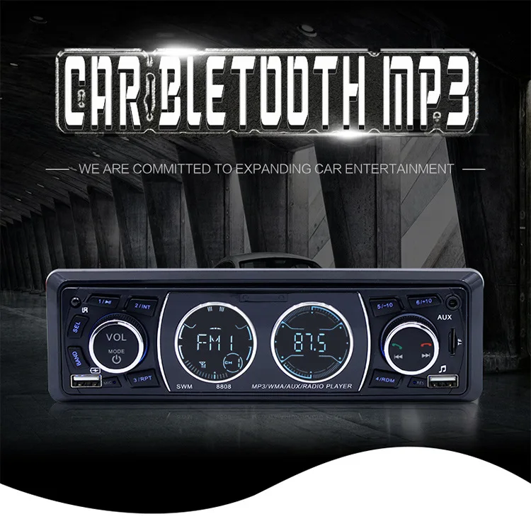 Bluetooth автомобильный Автомобильный MP3 плеер стерео аудио с fm радио AUX TF карта U диск
