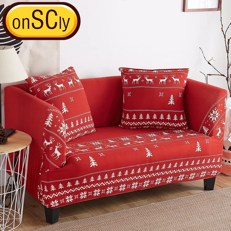 Christma Elk протектор чехол на диван Slipcover мебель чехол для дивана Чехлы для гостиной угловой диван эластичный