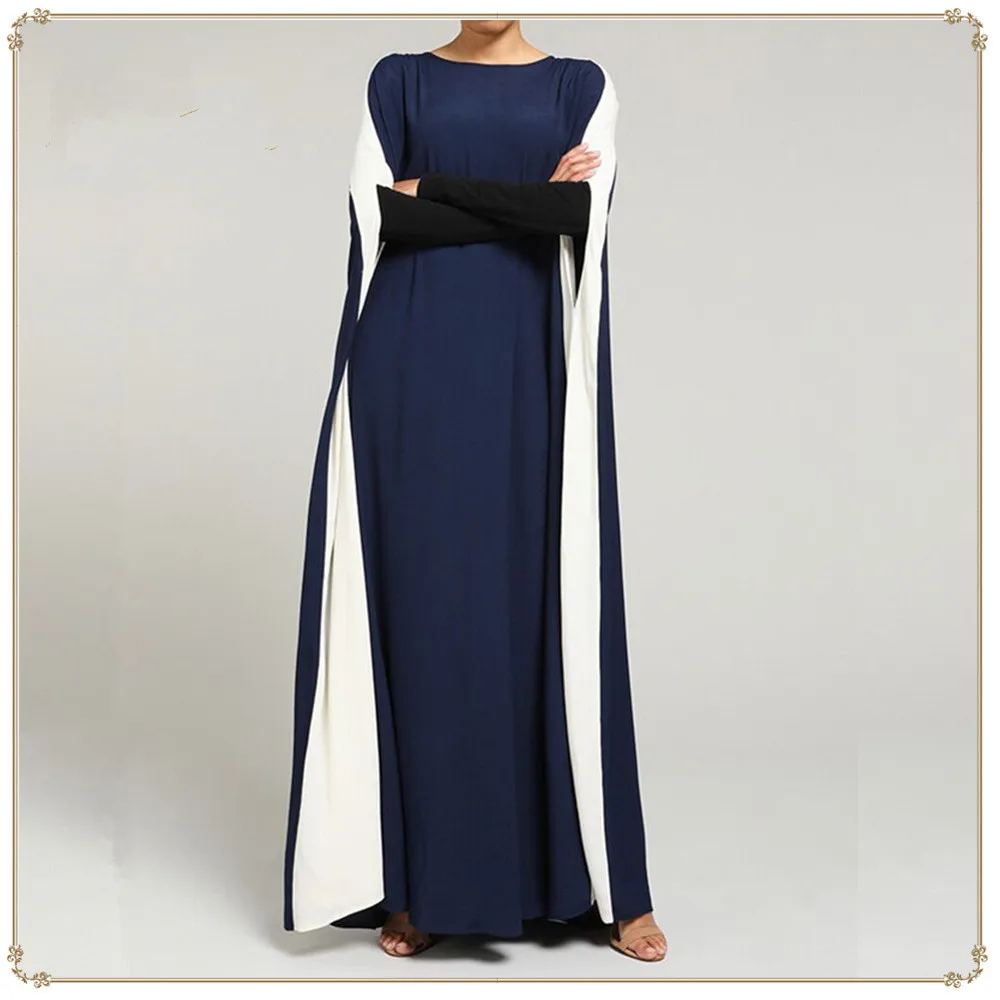 Женское льняное кимоно Abaya ассиметричное мусульманское платье Кафтан с рукавом