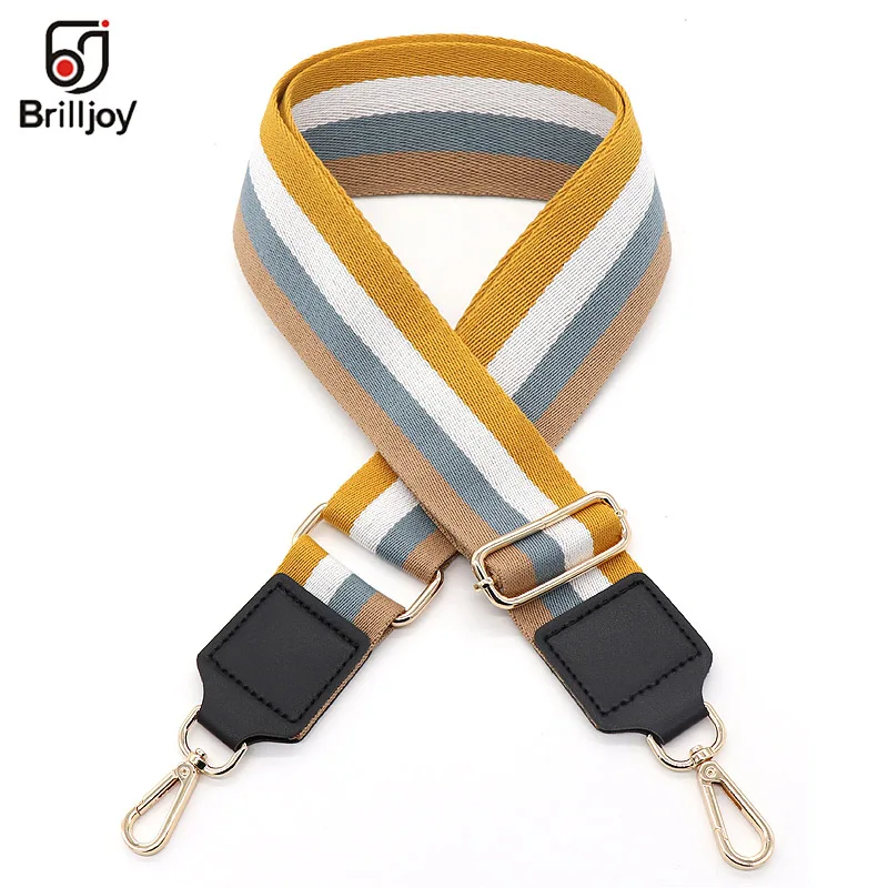 Brilljoy Wide Shoulder Straps Bags Belt Ribbon Woven Design Strap for Handbag Adjustable Messenger Tape Bag Handle Accessories