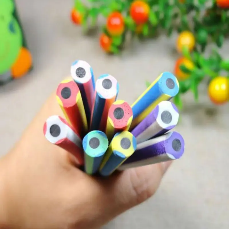 10 шт. милые канцелярские принадлежности гибкий мягкий карандаш цветной
