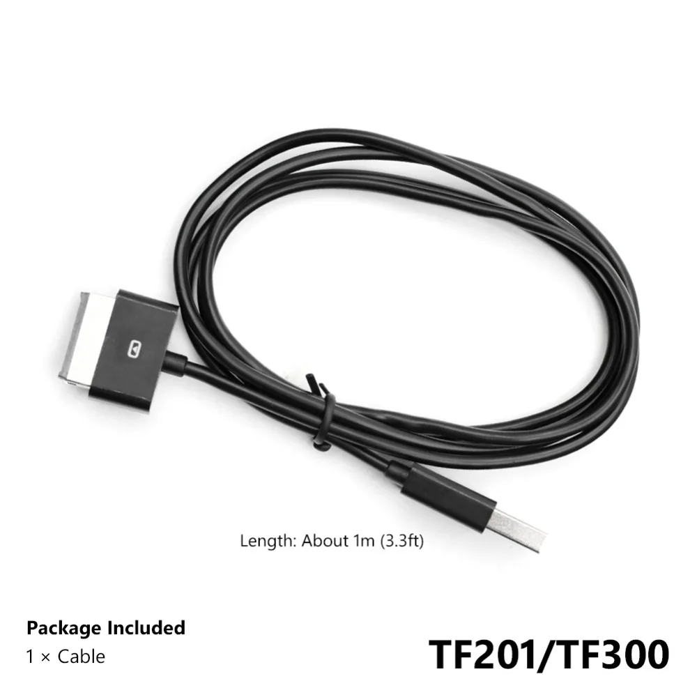 Черный 1 м USB кабель для синхронизации данных и зарядки для Asus Vivo Tab RT TF600 TF600T TF701T для ASUS EEEPad трансформатор TF201 TF300