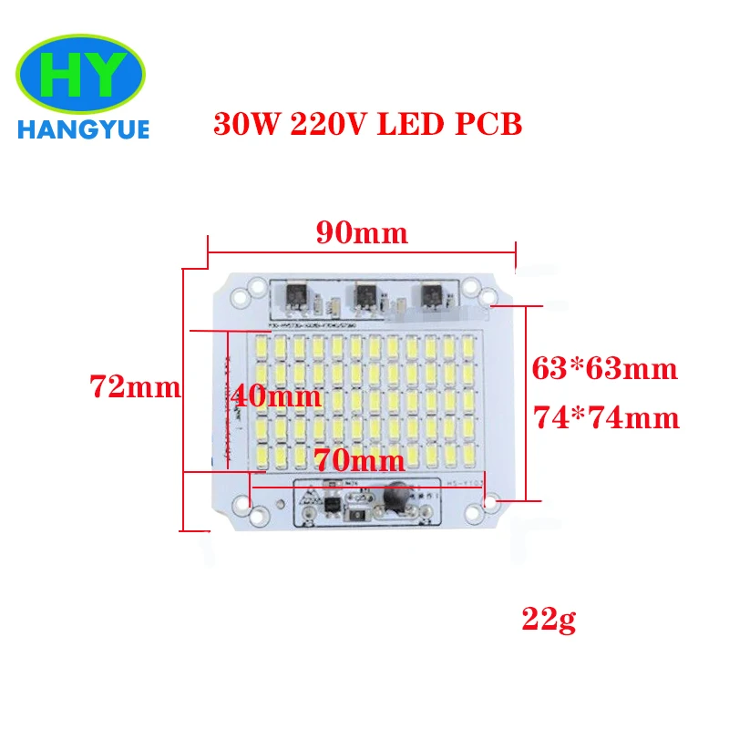 [HANGYUE] 10 W 30 50 100 150 200 AC 220 v водителя светодиодный PCB SMD Драйвер для Светодиодный