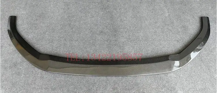 FRONT LIP A Автомобильный передний разветвитель из углеродного волокна для губ+ спойлер на бампер+ Диффузор на задний багажник для Audi A3 Sline S3 Sedan - Цвет: FRONT LIP A
