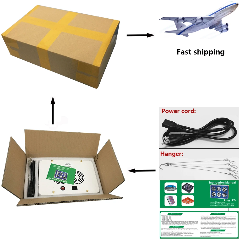 GoldenRing S4 840W Double Chips Full Spectrum LED Grow Light 380-730nm Fast For vegetable and Plants Growing Flowering |