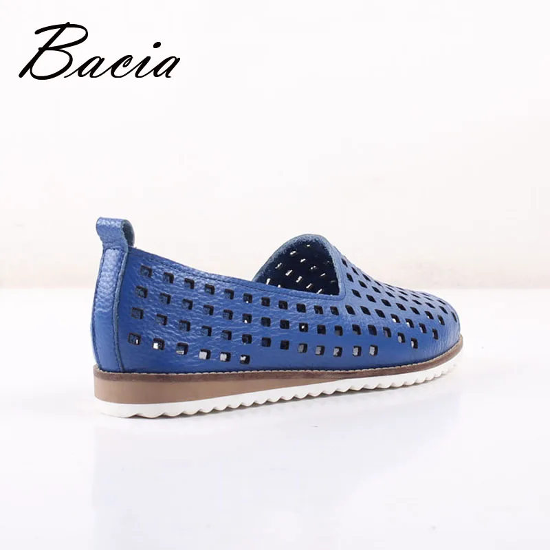 Bacia/Новые повседневные туфли из мягкой кожи с открытым носком на плоской подошве