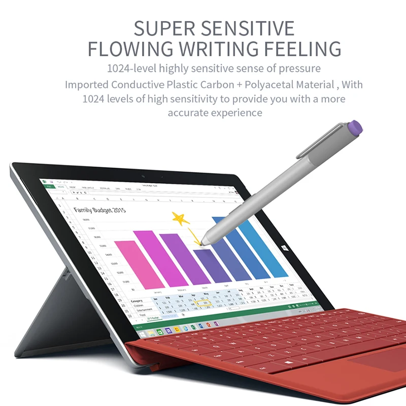 Магнитный сенсорный Стилус WSKEN наконечник планшета для Microsoft Surface Pro 3 емкостный