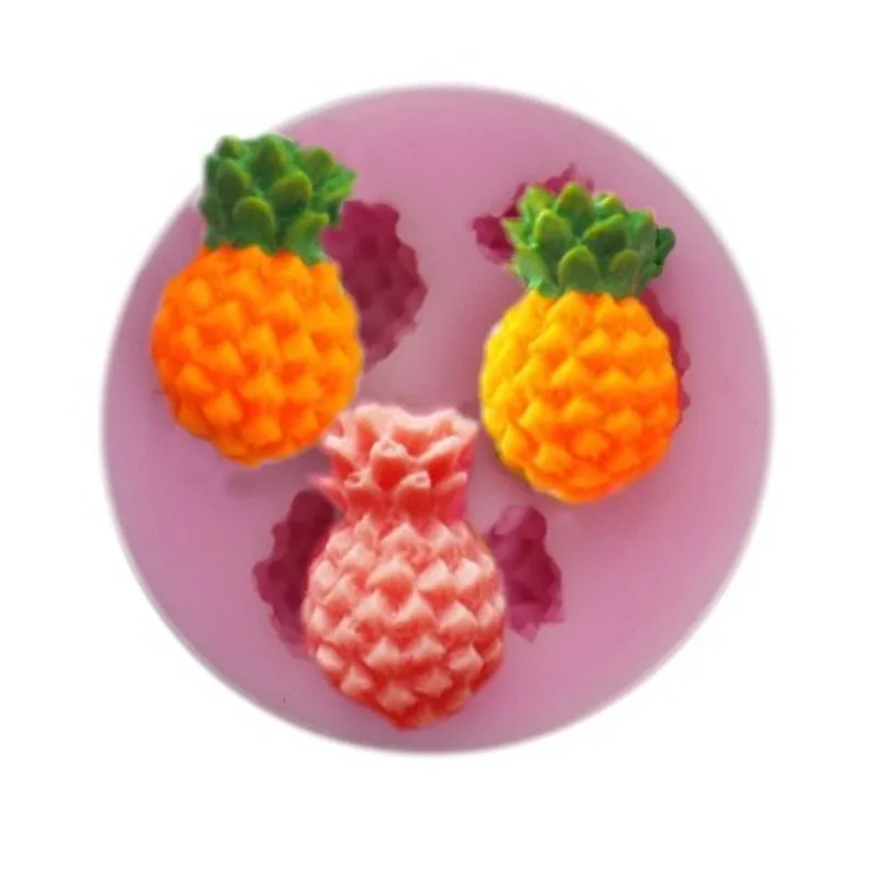 Мини ананасовая силиконовая форма для фруктов мыльные формочки свечей из помадки инструменты сахарного