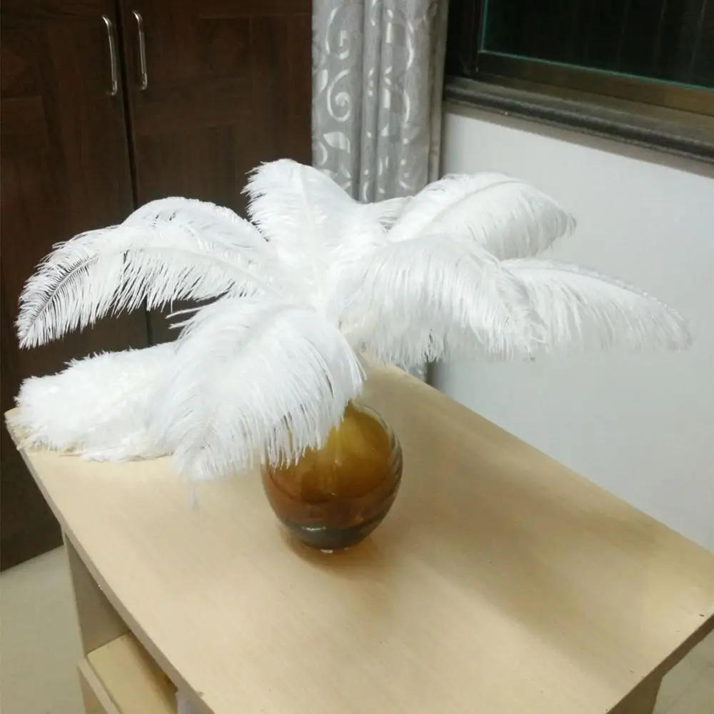 10 100 шт. качественные белые страусиные перья 14 16 дюймов/35 40 см|white ostrich feathers|ostrich