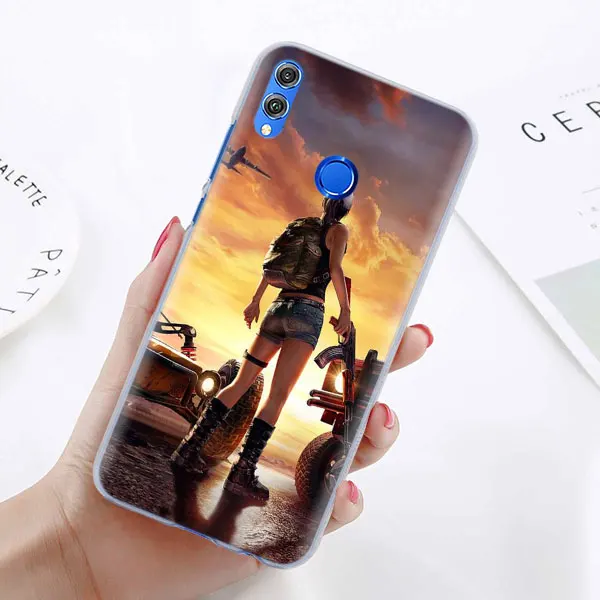 Pubg чехол для телефона для huawei Honor 8X 8A Pro 8C 8S 9 10 Lite 20i Honor Play Y7 Y9 крышка чехол Coque - Цвет: 04