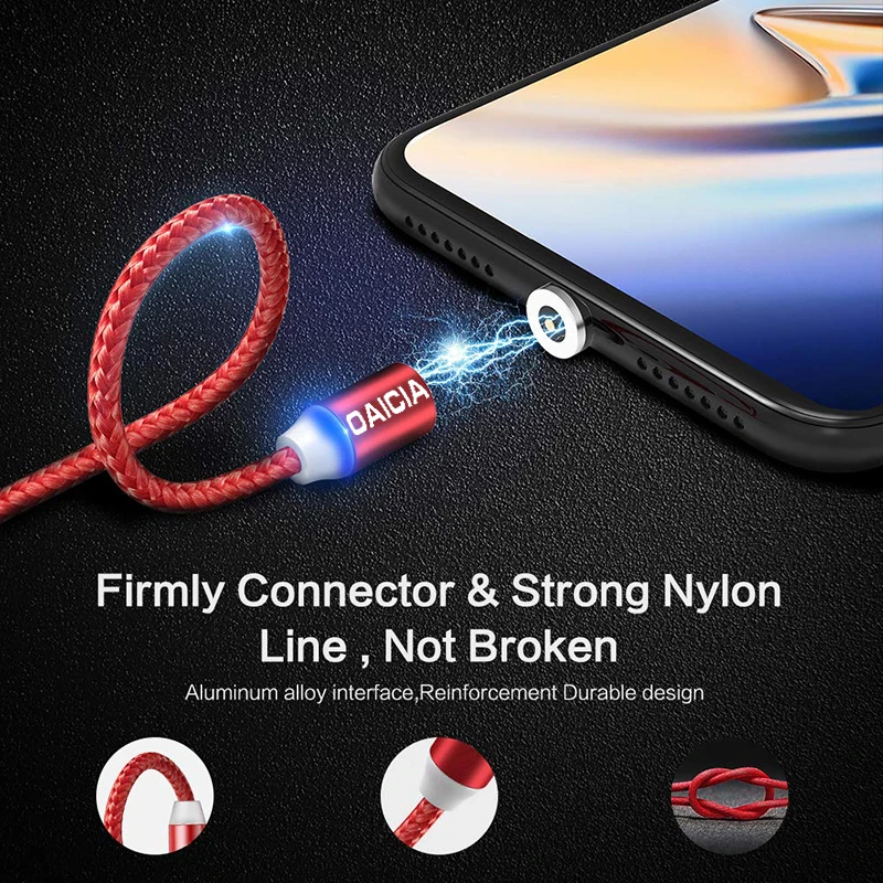Магнитный кабель Micro USB для iPhone samsung oneplus 6t type-c, быстрая зарядка, магнитное зарядное устройство, usb type C, кабели для мобильных телефонов