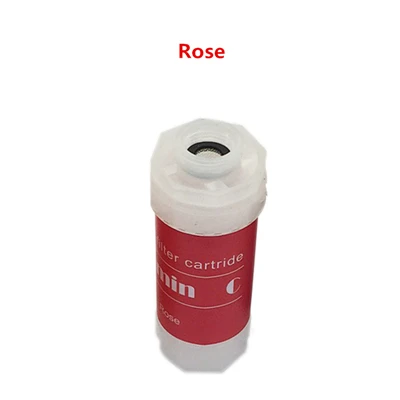 Rose Hongdec Spa устраняет хлор Витамин С Арома Душ фильтр для воды картридж для подключения душевых головок - Цвет: Rose